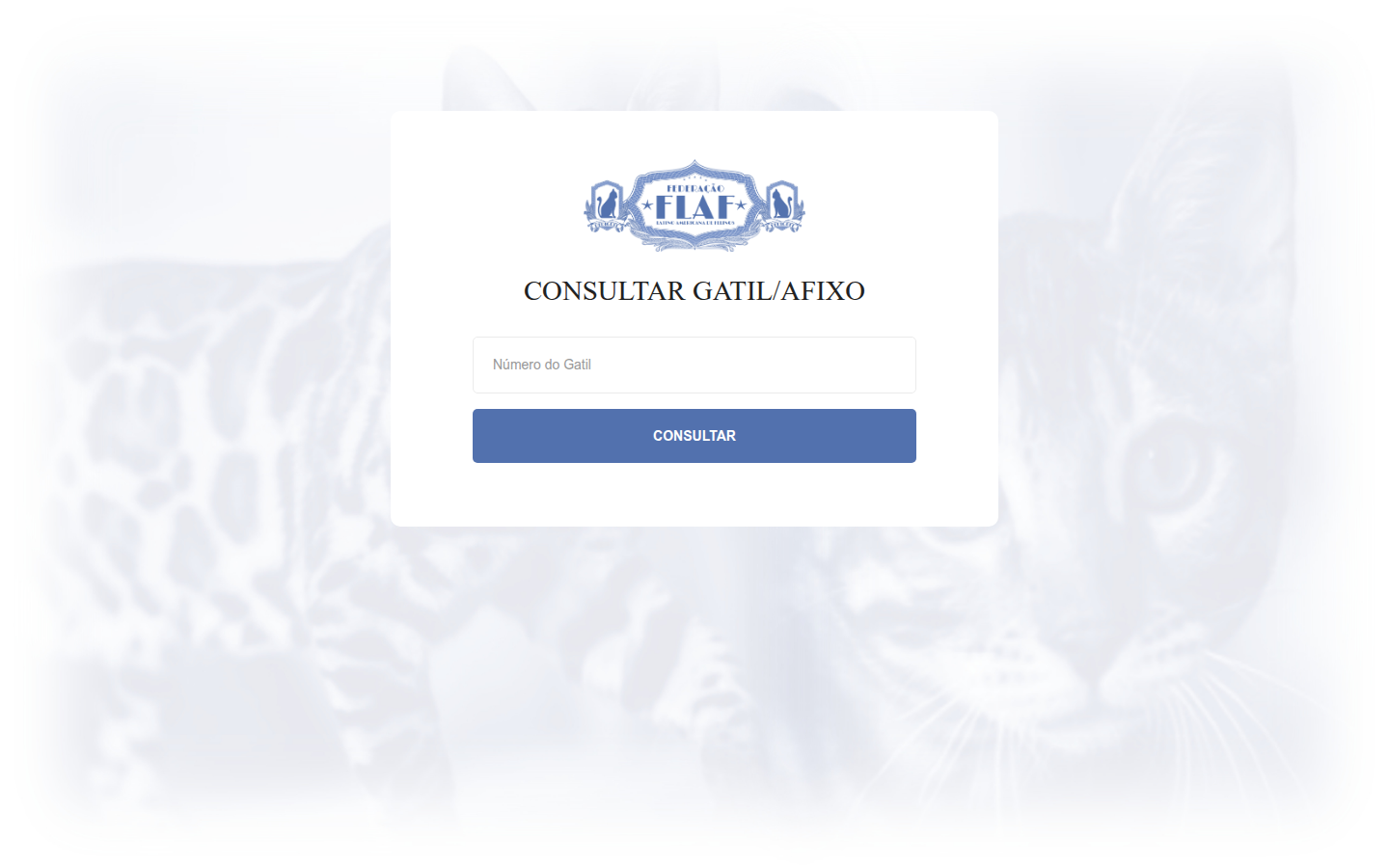Federação Latino-Americana de Felinos — Consulta pública de gatil/afixo (FLAF)